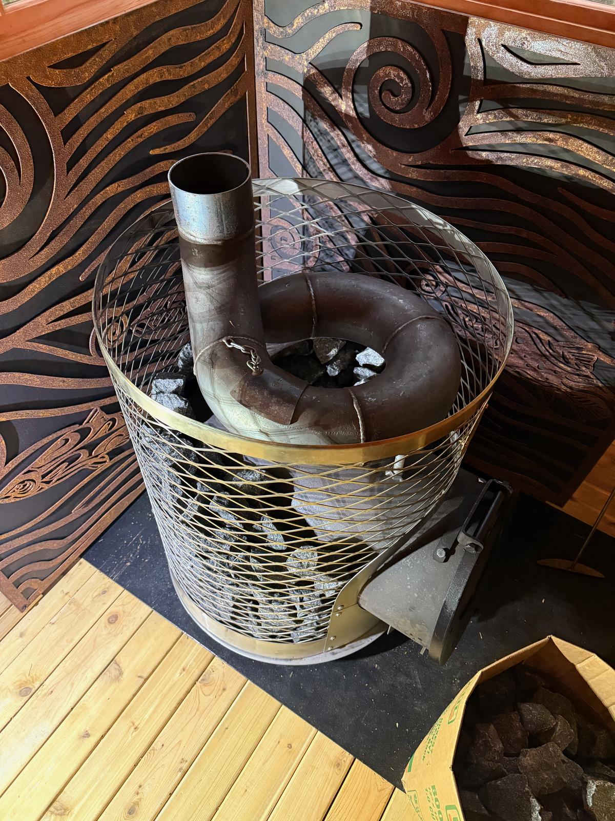 Chimney through ceiling