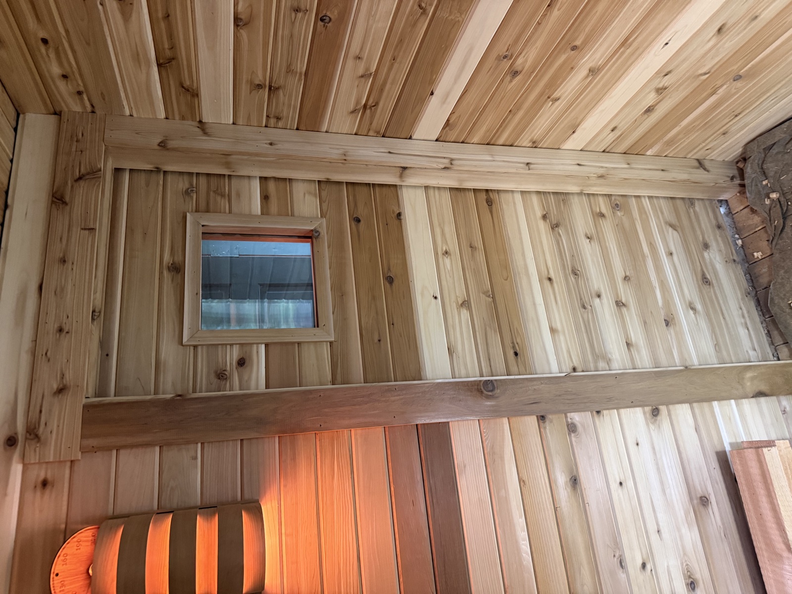 Fully installed and trimmed door